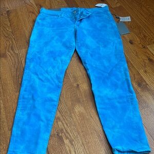 Women’s 7 for all man kind tie dye blue jean